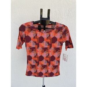 Lularoe Ladies Gigi Top Geometric Pattern Size S NWT